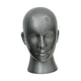 thumbnail image 1 of Cabeza de maniquí, soporte para pelucas, soporte para pelucas, estante multiusos para gorras, exhibición de postizos gris, 1 of 9