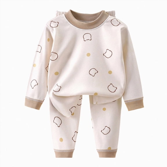 UAYOTSE Little Boys Long Sleeve Tracksuit Set, Printed Top and Elastic Waist Joggers Daily Indoor and Outdoor Outfit Size 2-3 Years
