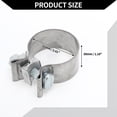thumbnail image 5 of Unique Bargains Exhaust Pipe Clamp / Exhaust Muffler Tube Joint for Car Truck / Durable Stainless Steel 2.01" 30mm / 1 Pc Silver Tone, 5 of 6