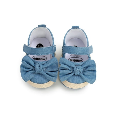 

Infant Baby Girl Flat Shoes 2Pcs Bow-Knot Patchwork Soft Sole Princess Shoes First Walkers+Headband