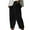 Black, variant on Naughtyhood Boho Pants for Women High Waisted Womens High Waisted Trousers Fashion Women Summer Casual Loose Pockest Elastic Waist Trousers Capris Pants Womens Pants