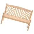 thumbnail image 2 of Miniature Garden Bench 1 Set Micro Wooden Bench Mini Park Bench for Doll House, 2 of 9