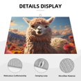 thumbnail image 3 of Honeii Fluffy Alpaca Mountain Meadow Print Kitchen Drying Mat Coffee Bar Mat Hide Stain Coffee Maker Mat for Countertops Coffee Pot Dish Drying Mat, 3 of 7