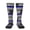 2 Black-2, variant on Women's Knee High Socks Police Thin Blue Line Flag Thermal Soft Knee Long Socks