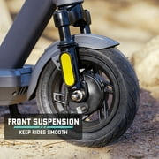 GOTRAX G5 High Speed Adult Electric Scooter, 500W 48V, 10 Air-Filled Tires, LED Headlight, Double Suspension, Grey