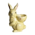 thumbnail image 2 of TechToyHub Easter Egg Cup,4.92x3.34in Ceramic Bunny Ornament with Hand Painted Design,White Rabbit Holder for Chocolate & Real Eggs,Spring Home Decor,Table Centerpiece and Holiday Gift Idea, 2 of 6