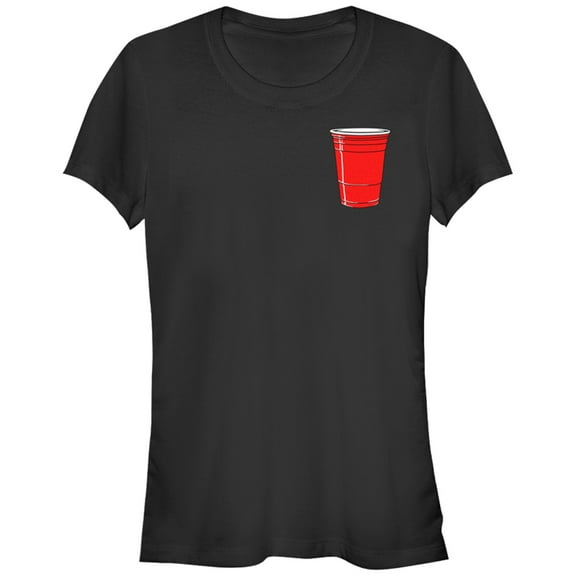 Junior's Lost Gods Red Cup Graphic Tee Black Small