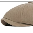 thumbnail image 6 of CoCopeaunts Newsboy Hats for Men Solid Plain Flat Cap Vintage Artist Painter Ivy Hat Octagonal Newsboy Cap Retro Beret Hat, 6 of 7