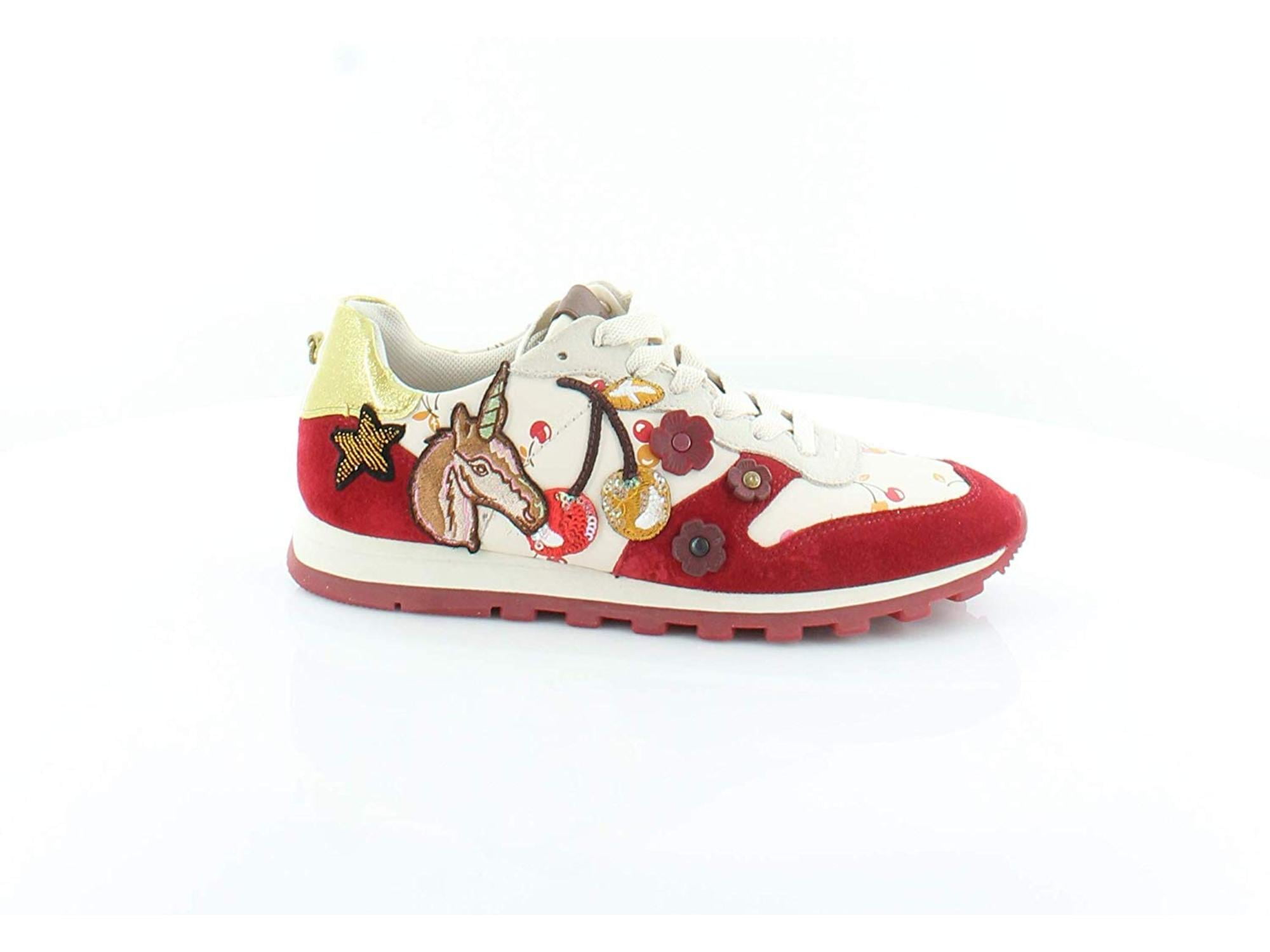red coach sneakers