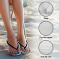 thumbnail image 5 of Wismoutput Beach Pool Flip Flops for Women Non-Slip Summer Sandals Mushrooms House Sandals Lightweight Soft Walking Slides Sandals Quick Drying Bathroom Shoes Black Size 7.5, 5 of 7