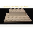thumbnail image 3 of 1LB or 180 pieces white 2x4 building bricks, compatible to major brands, 3 of 3