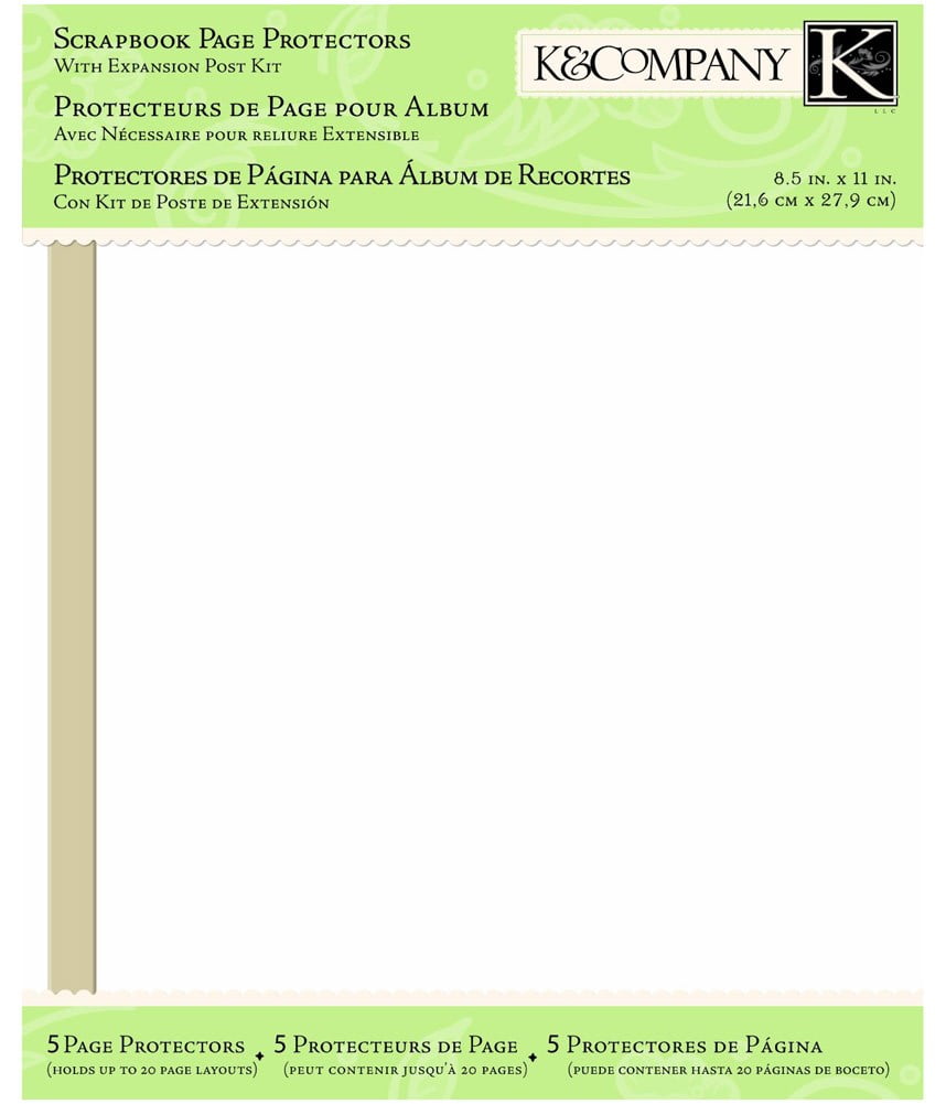 Smash Scrapbook Refills Pages With Expansion Post Kit, 8.5x11