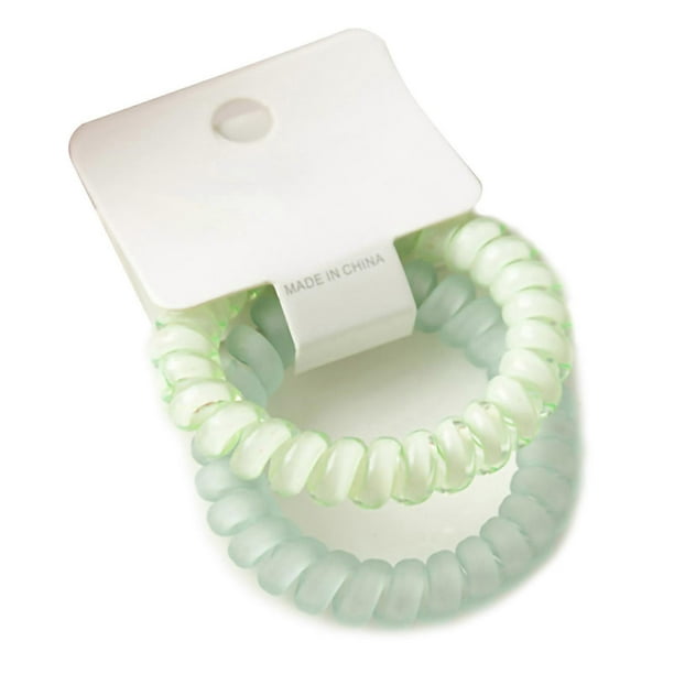 Hair Ring Elastic Transparent Frosted Cute Simple Hair Decorations for Students Women Light Green