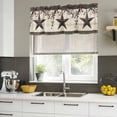 thumbnail image 4 of Texas Star Brown Curtain Valances for Windows, Kitchen Valance Window Treatments Panel 2 Pack, Farmhouse Berry Wooden Vintage Rod Pocket Short Curtains for Bathroom Bedroom 42 x 12 Inch, 4 of 8