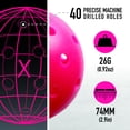 thumbnail image 6 of Franklin Sports X-40 USAPA Approved Tournament Pickleballs - 3 Pack - Pink, 6 of 10