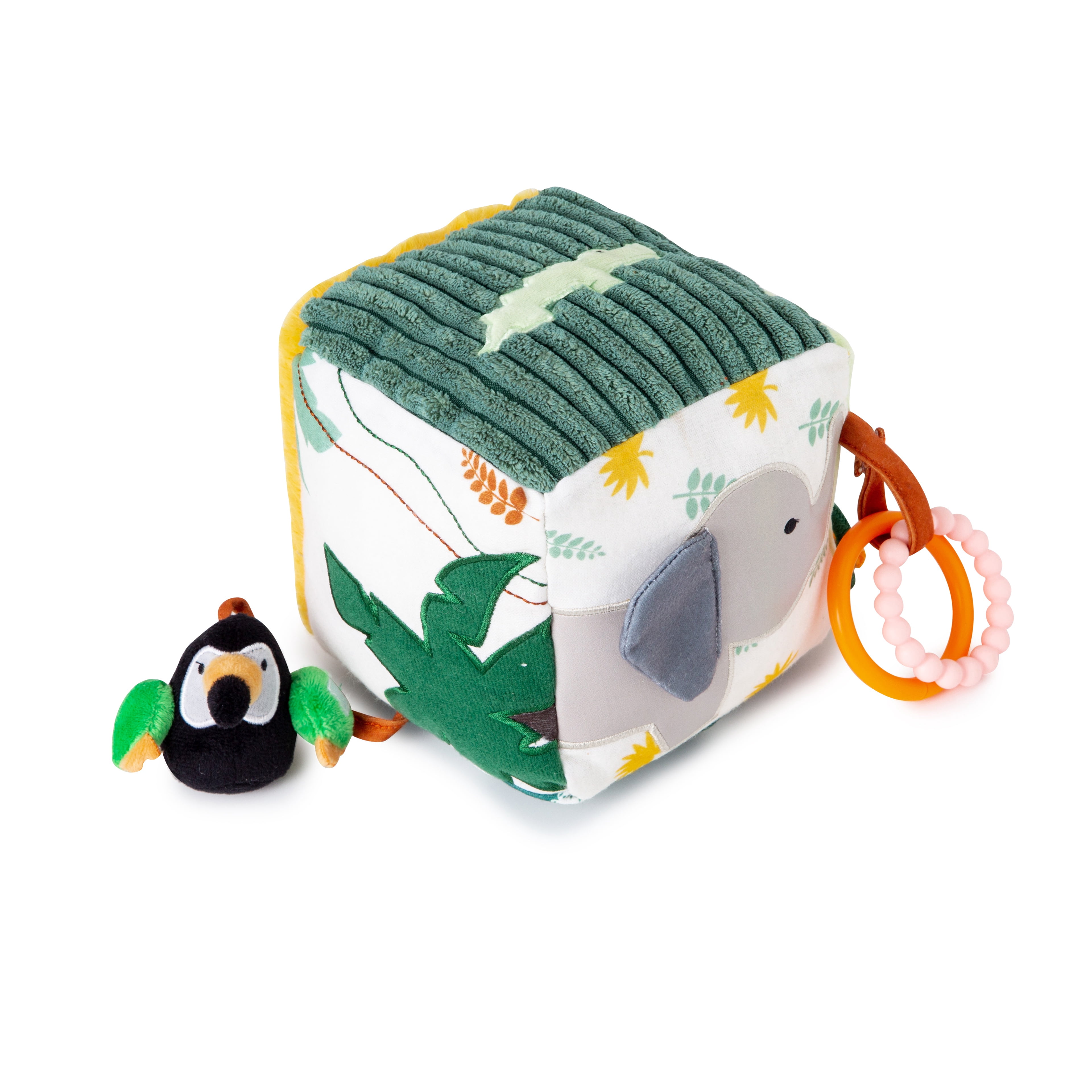 Little Big Friends Soft Activity Cube Sensory Toy for Infants & Toddlers in Jungle Theme