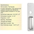 thumbnail image 7 of Brinks 13.87 in. L Stainless Steel Pull Plate, 7 of 7