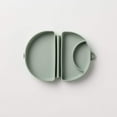thumbnail image 5 of Silicone Travel Portable Children's Plate Suction Bottom-Sage Green, 5 of 9