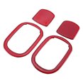 thumbnail image 1 of Unique Bargains Car Seat Adjustment Button Decor Trim Interior for Dodge Challenger 2015-2023 Carbon Fiber Pattern Red, 1 of 6
