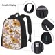 thumbnail image 3 of Balery Sunflowers And Butterflies Mochila escolar 3 en 1 para niños: mochila resistente con lonchera térmica y estuche para lápices. Mochila escolar para niños y niñas., 3 of 7