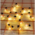 thumbnail image 1 of Guirnalda de luces de Navidad para el hogar, adornos de árbol de Navidad, 2M, 20LED, Papá Noel, muñeco de nieve, alce, 2024, 1 of 5