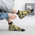 thumbnail image 5 of Bingfone Orchids Flowers Design Patterned Men's Women's Casual Cotton Socks, 5 of 5