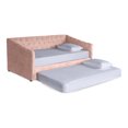 thumbnail image 3 of Cama Doble Makora Velvet Palo de Rosa Modelo Nigari, 3 of 8