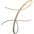 thumbnail image 1 of Unfinished Wood Letter F, Craft Alphabet 4'' Tall Wooden Letter Wall Décor, Bellany Script Font, 1 of 3