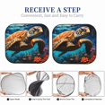 thumbnail image 6 of Windshield Sun Shade, Colorful Flower Sea Turtle Foldable Car Sun Shade Windshield for Front, 2 Pieces, 6 of 7