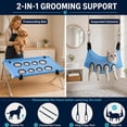 thumbnail image 6 of 2-in-1 Foldable Pet Grooming Bed, Dog Shower Hammock with Quick Dry Mesh, Foldable Dog Grooming Table, Pet Bathing Station for Home Dog Bath and Grooming Care (Khaki), 6 of 8