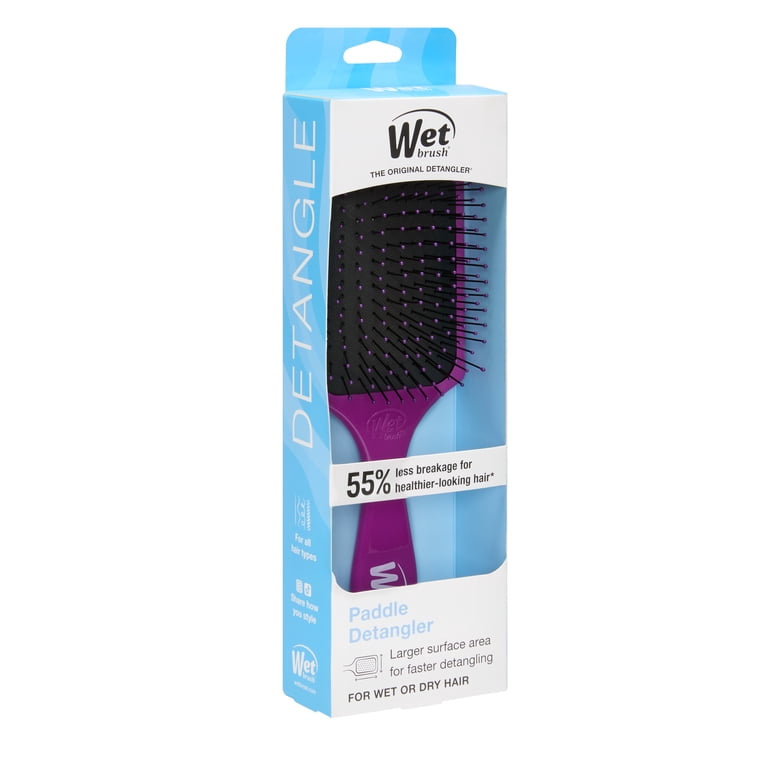 Wet Brush Paddle Detangler, Purple photo 5