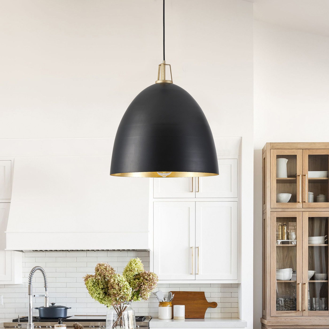 Aiwen Dome Shape Industrial Pendant Light Classic Light Fixture For Hallway Farmhouse Kitchen Island
