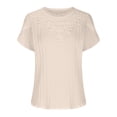 thumbnail image 4 of My Orders Lightweight Tops & Blouses Ladies Tops And Blouses Petite Womens Sports Tops Pastel Womens Tops Dressy Casual Short Sleeve Tunic Evening Party Shirts White, 4 of 6