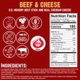 thumbnail image 3 of Righteous Felon O.G. Hickory Beef & Cheddar Cheese Sticks, 14g Protein, 100% Grass-Feed - 10 Combo Sticks, 3 of 7