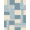 Blue Beige Grey, Pattern 1, variant on ODIKA 8'x10' Washable Area Rug Non-Shedding, Easy Care, With Striped Modern Mosaic Color Field Design Abstract Colorblock Refined for King Size Bedroom Under Bed, Master Suite