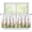 Color Tulip, variant on Blue Sky Kitchen Tier Curtains White Cloud Half Window Curtains 24 Inch Length Rod Pocket Small Window Curtains Treatment for Living Room Bedroom Decorations for Home