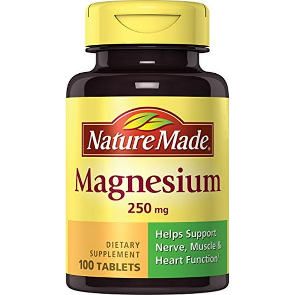 Nature Made Magnésium (Oxyde) 250 mg Comprimés 100 Ct