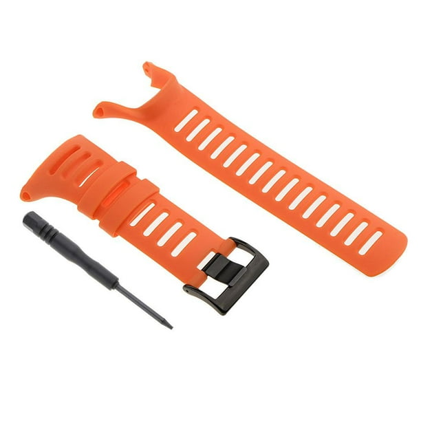 Correas de reloj de caucho Methold para Ambit3 Ambit 2 Ambit 1 naranja negro 24 mm