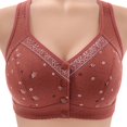 thumbnail image 3 of ZSQDM Underwear for Women High Support Bras For Women Adjustable Strap Full Coverage Up Bras Comfortable No Underwire Wireless Bras Wine Red 48, 3 of 8
