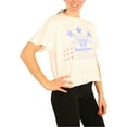 thumbnail image 2 of Junk Food Womens Budwiser Stars Cropped Graphic T-Shirt, White, Medium, 2 of 7