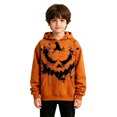 thumbnail image 4 of WhouRiu Boys Girls Halloween Graphic Pullover Hoodies Kids Unisex Autumn Hooded Sweatshirt, 4 of 6