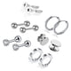 thumbnail image 3 of Pendientes, Juego De Pendientes, Regalo, 6 Pares Para Cumpleaños, 3 of 8