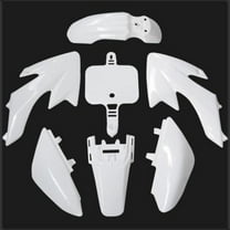 Lumix GC White Plastic Body Fairing Kit Fender Panels For 50cc Honda CRF50 XR50 Dirt Pit Bikes