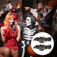 thumbnail image 3 of Unique Bargains 1 Pair Duckbill Clip Halloween Bat Hair Clip for Children Black Colorful, 3 of 5