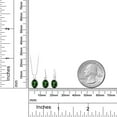 thumbnail image 3 of Gem Stone King 925 Sterling Silver Emerald Envy Mystic Topaz Pendant and Earrings Jewelry Set for Women (2.40 Cttw, Oval 7X5MM, Gemstone Birthstone, With 18 inch Silver Chain), 3 of 3