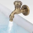 thumbnail image 3 of G1/2" Antique Washing Machine Water Faucet, Wall Mounted All-Copper European Style Single Cold Mop Pool Faucet, Outdoor and Indoor Use, 3 of 7
