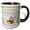 Black/White, variant on 3drose, Snow Globe with Deer, Tree, and Snowflakes, Merry Christmas to My Son, 15oz Two-tone Blue Mug