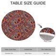 thumbnail image 6 of Stylish Elastic Edge Table Cover, Bohemian Floral Pattern for Round Tables 52-56 Inches, 6 of 7