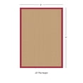 thumbnail image 5 of Linon Athena Sisal & Red 4x6 Area Rug, 5 of 5