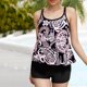 thumbnail image 2 of Traje de Baño de Bikini de Mujer Corbata Teñido Color Contraste Camisola Hombro sin Espalda para la Piscina de Playa Y Verano, 2 of 9